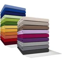bellana Spannbettlaken bellana Aqua mit Elasthan, 160 g/m², Jersey-Elasthan, Gummizug: rundum, (1 Stück), Spannbetttuch für Matratzen bis 35cm Höhe, bügelfrei, faltenfrei