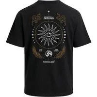 Neverless Oversize-Shirt Herren T-Shirt - Spiritual - Oversized Relaxed Fit Printshirt Sommer mit Print