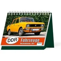 Trötsch Verlag Tischkalender TRÖTSCH - Aufstellwochenkalender DDR Fahrzeuge 2027