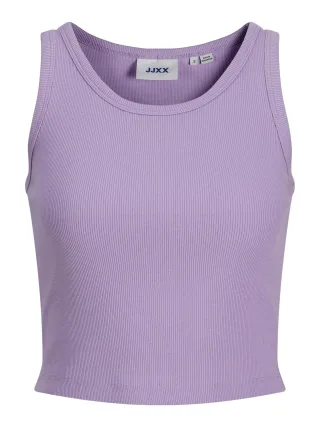 JJXX - JXFALLON STR SL RIB TOP JRS NOOS Purple Rose - Gr. - XL