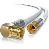 Primewire HDTV SAT Koax Kabel 90° gewinkelt, 4fach Schirmung, 135dB, 75Ohm - 10m SAT-Kabel, Koax, F-Verbinder (1000 cm), Antennenkabel für Sat-Schüssel, Receiver, Multischalter, TV-Anschluss