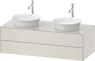 Duravit White Tulip Konsolenwaschtischunterbau wandhängend Nordic Weiß Seidenmatt 1300x550x408 mm -  WT4988B39390010