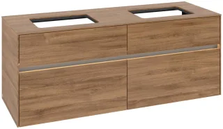Villeroy & Boch Waschtischunterschrank Collaro C119B0 1400x548x500mm mit Beleuchtung Kansas Oak C119B0RH