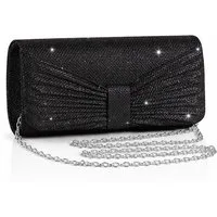 nsihing Abendtasche Damen-Abendtasche/Clutch/Hochzeitstasche/ Glitzernde Party-Handtasche, Mit abnehmbarer Kette