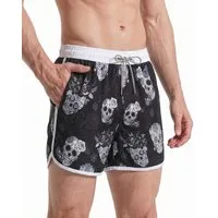 MaaMgic Shorts Herren Retro-Stil kurze Hose Sommer Sport Badehose mit Mesh-Innenslip (1-tlg)