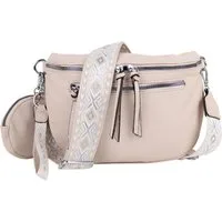 MIRROSI Bauchtasche Damen Taschen, Umhängetasche, Brusttasche, 30x20x9cm Veganes Leder (Schultertasche für jeden Anlass, (dazu 1x Münzbeutel und 1x Schlüsselband), Crossbody Bag, Bohemian gemusterten& verstellbaren Schulterriemen