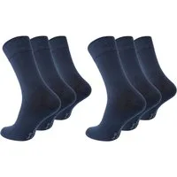 Paolo Renzo Businesssocken (6-Paar) Atmungsaktive Herren Business Socken aus hochwertiger Baumwolle