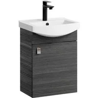 Planetmöbel Waschtisch Waschtischunterschrank 45cm Anthrazit