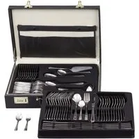GRÄWE Besteck-Set GRÄWE Tafelbesteck 68-tlg., inkl. Koffer, für 12 Personen, Serie Madri, Edelstahl 18/0