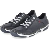 Rieker Rieker 55901-14 Damen Glattleder blue Schnürschuh