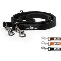 Freudentier Hundeleine 2m, verstellbar & gepolstert, Führleine aus Nylon, für mittelgroße & große Hunde