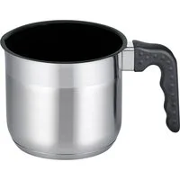 Elo Basic Milchtopf Turmalin, Edelstahl, Kunststoff (1-tlg), schwarze Kunststoffgriffe mit Edelstahlflammenschutz