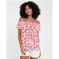 Threadbare Blusentop THB Coronation Bardot Top im sommerlichen Look