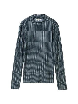 Tom Tailor - T-Shirt mit LENZING EcoVero blau - Gr. - L