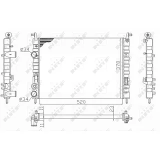 NRF Motork?hler Fiat Palio Siena Strada 58726