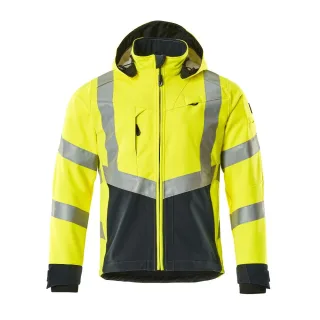 MASCOT Herren Blackpool Softshell Jacke SAFE SUPREME Hi-vis Gelb / Schwarzblau M - 15502-246-17010-M