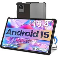 MENGHU 15,4 Zoll Multimedia-Tablet 10000mAh Akku 8GB RAM & 256GB Speicher Tablet (15,4", 256 GB, Android 15)