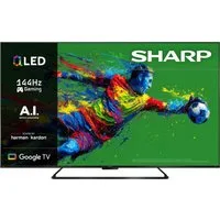 Sharp 4T-C65HRx QLED-Fernseher (164 cm/65 Zoll, 4K Ultra HD, Smart-TV, Google TV)