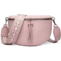 Fomax Bauchtasche aus Kunstleder, Damen Umhängetasche, mit Schulterriemen