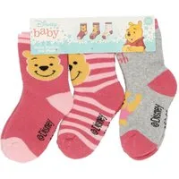 Disney Winnie Puuh Socken Baby-Socken – 3er-Pack kuschelige & bequeme Söckchen