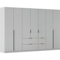 OTTO home Drehtürenschrank Kleiderschrank Schrank Garderobe AGORDO mit Dekor- oder Hochglanzfront (in zwei Griff-Farben, Breite 315 cm) mit Außenschubkästen, Serie in 7 Breiten und 2 Höhen MADE IN GERMANY