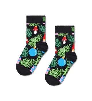 happy socks - Kids Christmas Tree Decoration Sock Schwarz