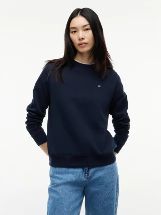 Tommy Jeans (PVH Group) - TJW REG S FLAG CREW Dark Night Navy - Gr. - M