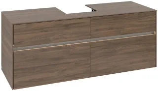 Villeroy & Boch Waschtischunterschrank Collaro C100B0 1400x548x500mm mit Beleuchtung Arizona Oak C100B0VH