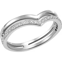 Firetti Fingerring Schmuck Geschenk Silber 925 Silberring Ring Spitze, mit Zirkonia (synth)