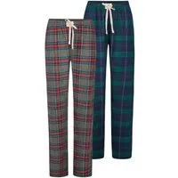 HAPPY SHORTS Pyjamahose Christmas (2-tlg) Schlafhose, Nacht Hose, Loungehose