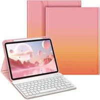 Fintie Tablet-Hülle für iPad Air 11'' M4/M3/M2(2026/2025/2024), iPad Air 5/4 Gen 2022/2020 10,9 Zoll, mit magnetisch abnehmbarer Tastatur, TPU Rückschale mit Stifthalter