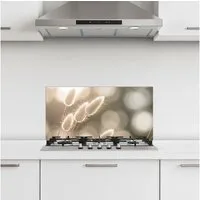 KitchenYeah Küchenrückwand selbstklebend (keine Folie) Haselschwanzgras - Weiß - Sonnenlicht, (1-tlg), Küchenrückwand, Spritzschutz, Kitchen, 60x30 cm