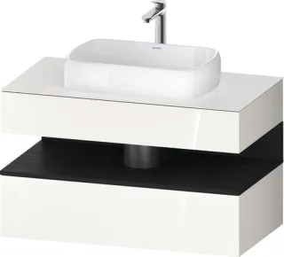 Duravit Qatego Konsolenwaschtischunterbau wandhängend Weiß Hochglanz 1000x550x600 mm - QA47310162200 QA4731016220000