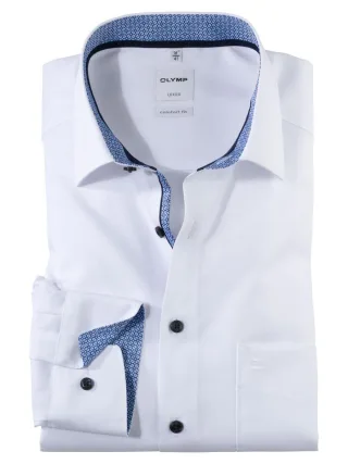 OLYMP - Comfort Fit : Hemd weiß - Gr. - 41
