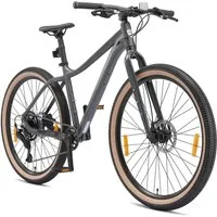 Bikestar Mountainbike 27.5 Zoll, ab 164 cm, Aluminium, Damen, Herren, 9 Gang Shimano RD-U4000 Schaltwerk, Kettenschaltung, Scheibenbremse, Rahmen 43.2 cm, Hardtail