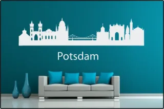 Wandtattoo "Stadt Skyline Städteskyline Silhouette POTSDAM"