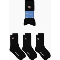 Champion Tennissocken 3 Pack Crew Socks (3-Paar) für sportive Aktivitäten geeignet, 3er-Pack, elastische Passform