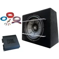 DSX JBL Stage 1600 Watt Basspaket Subwoofer Verstärker Set Kabelset Auto-Lautsprecher