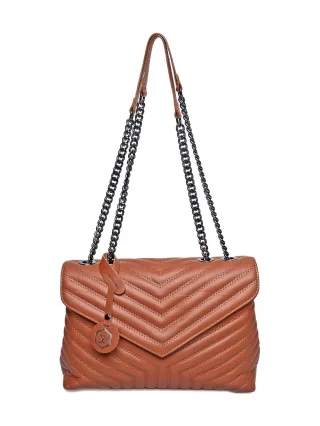 Luisa Vannini Braun Rindsledertasche