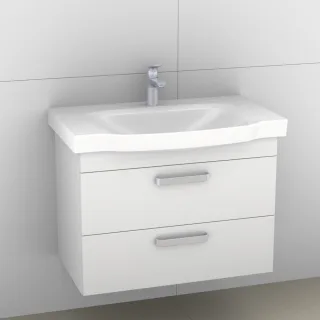 Artiqua 414 Waschtischunterschrank für Sentique 514281 Weiß Hochglanz, 414-WU2L-V38-7016-68 414-WU2L-V38-7016-68