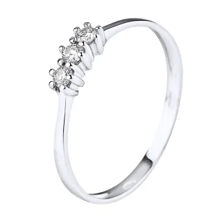 DIADEMA - Ring - Trilogie Diamant - Weißgold