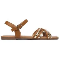 Jenny Jenny Damen-Sandalen Braun, Gold Sandale