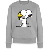 Spreadshirt Sweatshirt Peanuts Snoopy Und Woodstock Damen Premium Pullover (1-tlg)