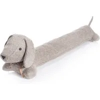 Goods+Gadgets Zugluftstopper Energiesparender Dackel-Zugluftstopper – Türrolle mit Windstopper, XXL, Türabdichtung, 91 cm