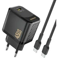 Dudao A28C USB-Ladegerät (3000 mA, Einzelladegerät inkl. USB-C Kabel, 45 W GaN Ladegerät mit USB-C Anschluss)