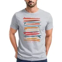 Neverless Print-Shirt Herren T-Shirt Surfboards South Beach California USA Sommer Surfing mit Print