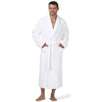 Möve Unisex-Bademantel Pure Luxury ideal für Sauna & Spa, Hotelbademantel, Morgenmantel, Langform, Walkfrottier, Schalkragen, Gürtel, 100% Ägyptischer Baumwolle