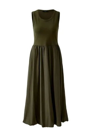 Oui - Midikleid khaki - Gr. - 44