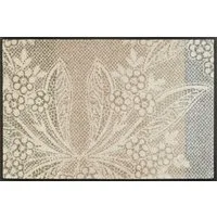 wash+dry by Kleen-Tex Fußmatte Fußmatte 50x75 Floral Lace beige, Eingangsmatte normal, Höhe: 500 mm