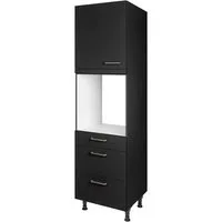 nobilia® Backofenumbauschrank "Touch", Ausrichtung wählbar, mit Schublade und zwei Auszügen und einer Tür, vormontiert, Breite/Höhe: 60/216,6 cm